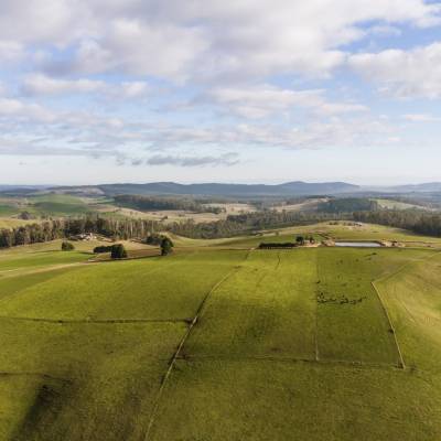 Aerial with Scottsdale Farmland